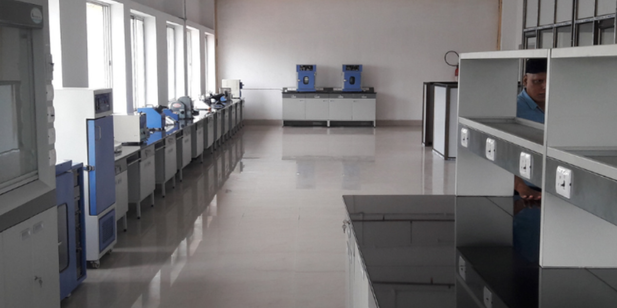 commercial mushroom spawn lab with autoclave, laminar airflow and sterile culture systems